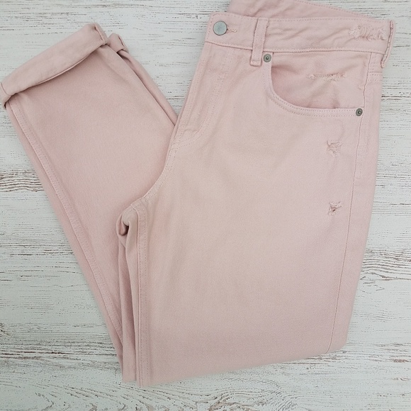 &denim Denim - &Denim Pale Pink Distressed Jeans
